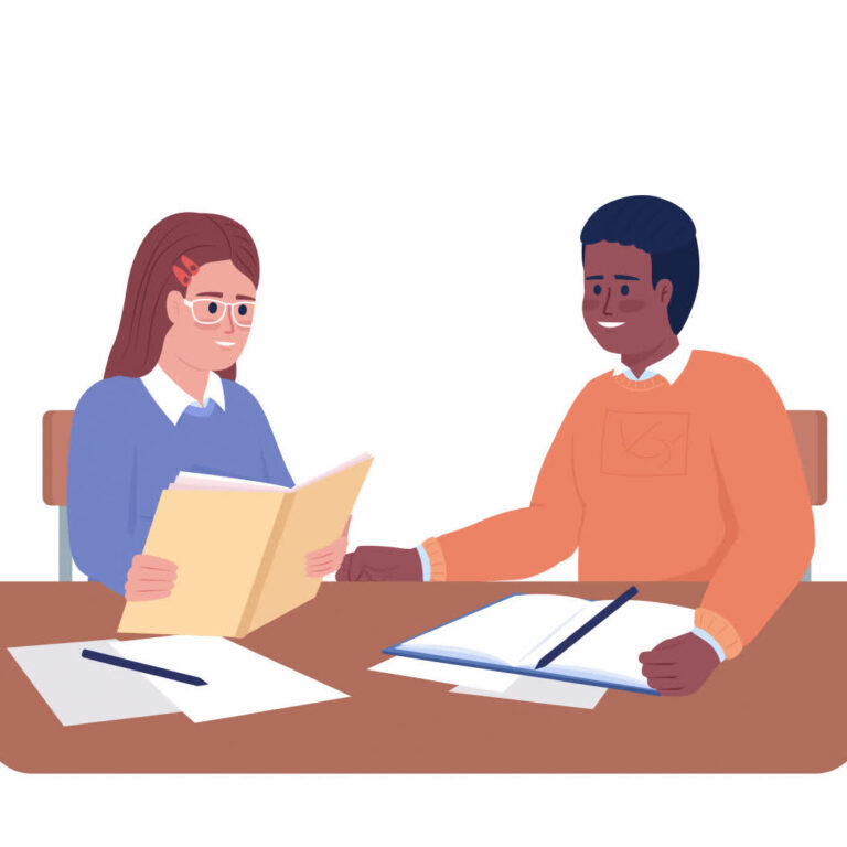 animated-studying-team-characters-sharing-knowledge-full-body-flat-people-hd-footage-with-alpha-channel-color-cartoon-style-illustration-on-transparent-background-for-animation-video